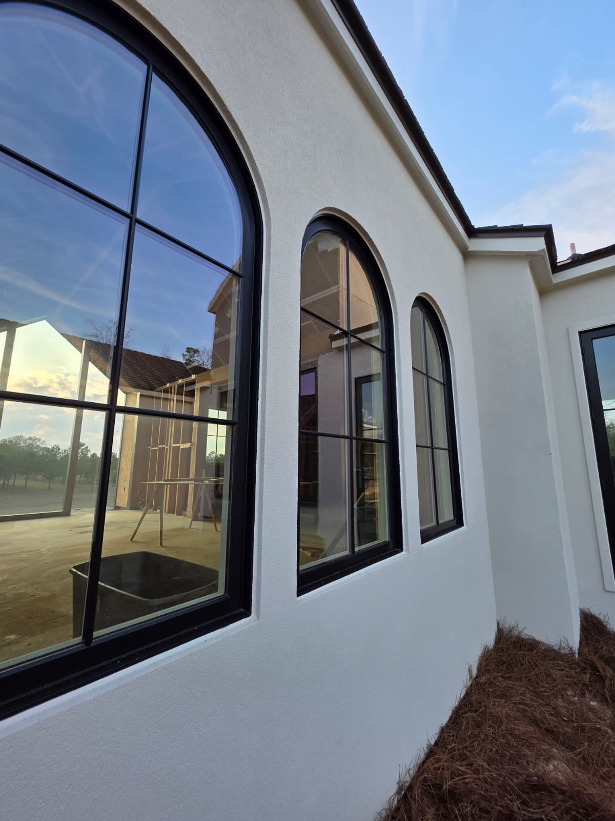 Arched window detail close-up
