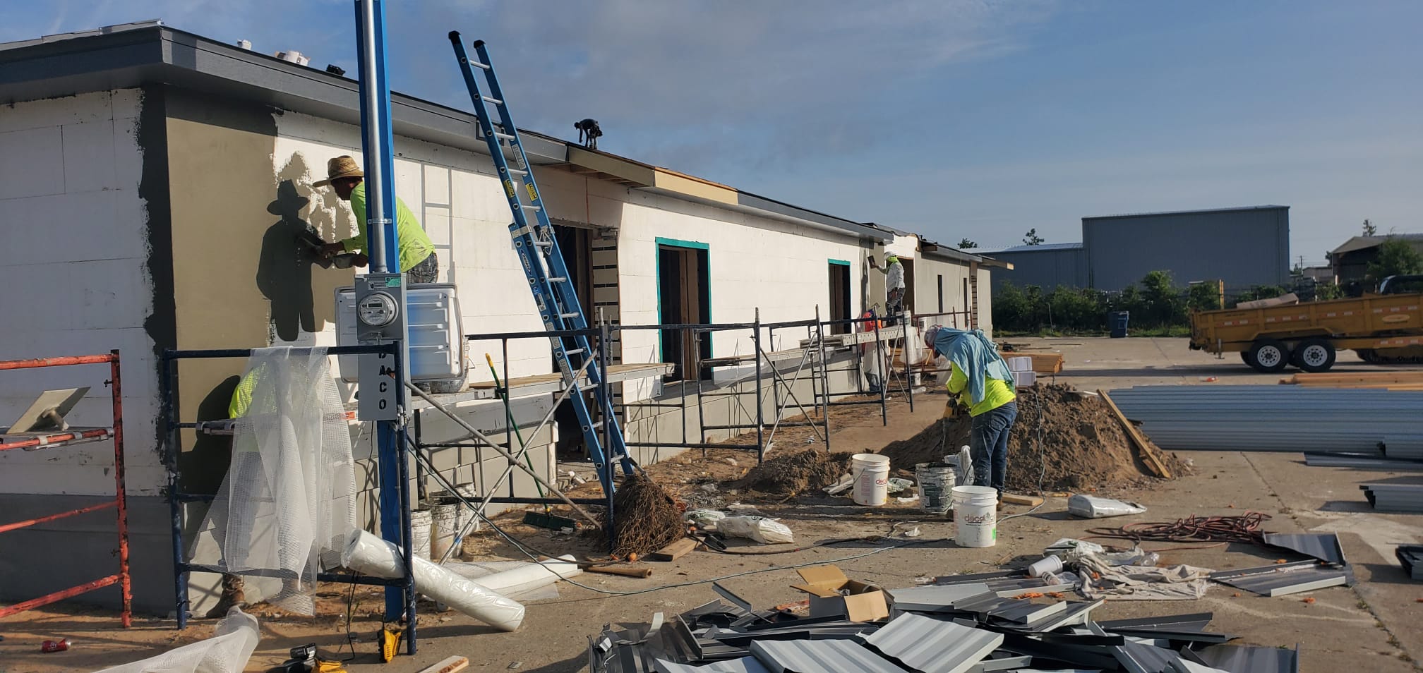 Commercial stucco project