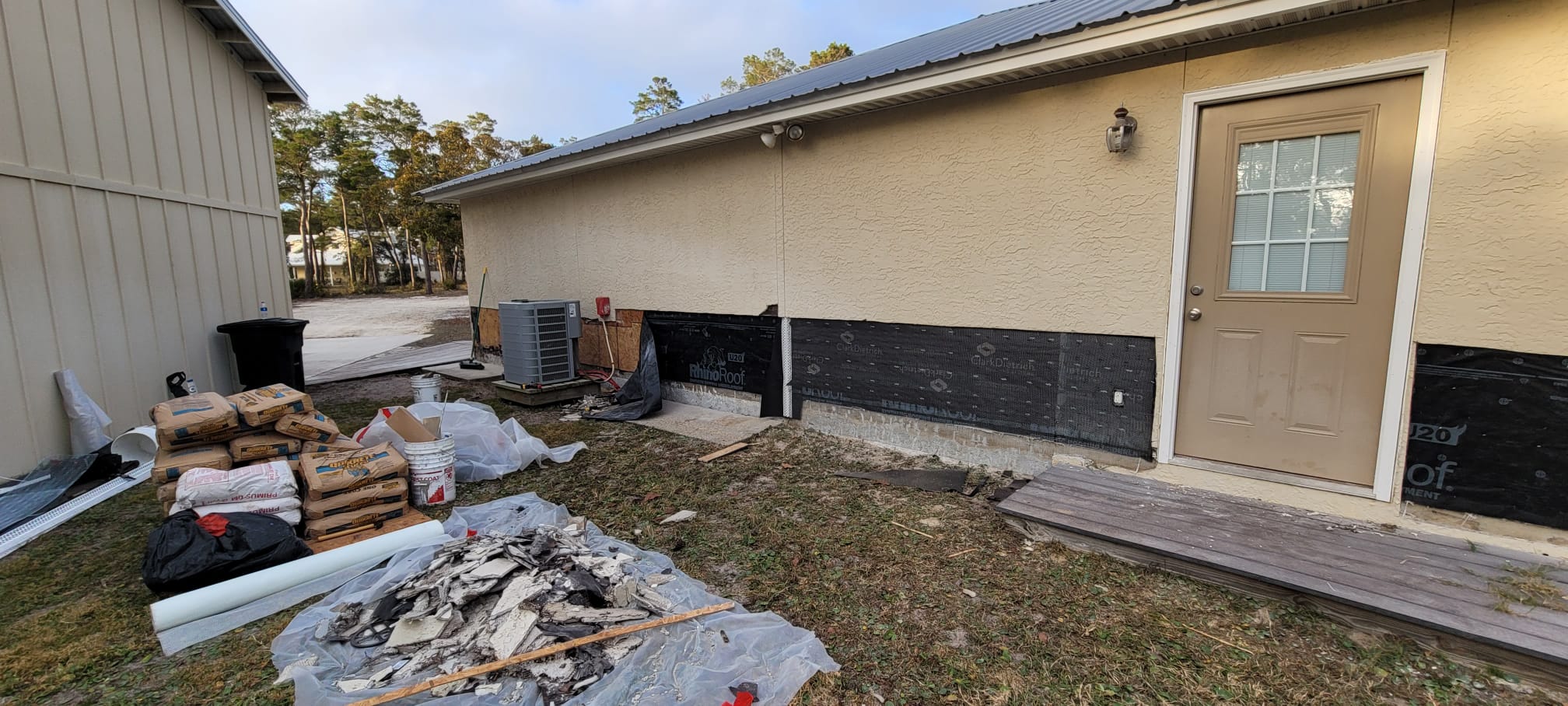 Stucco repair project