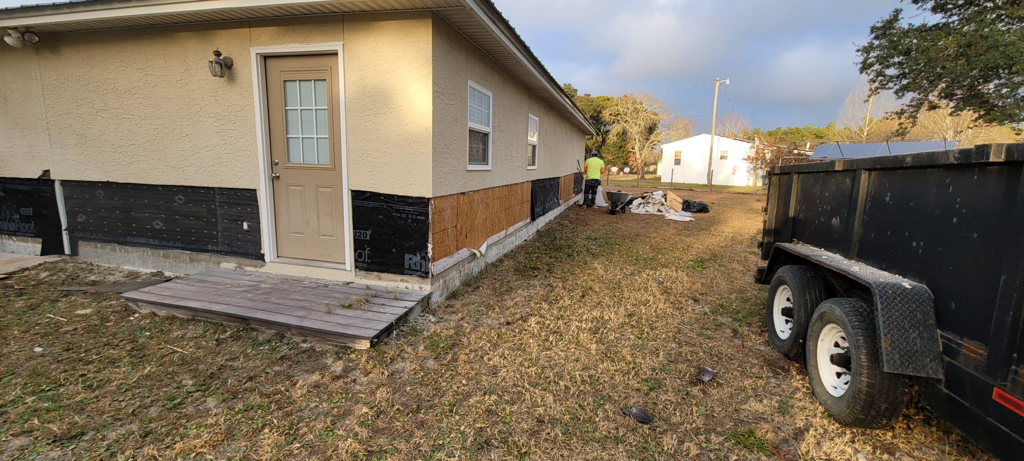 Stucco repair project